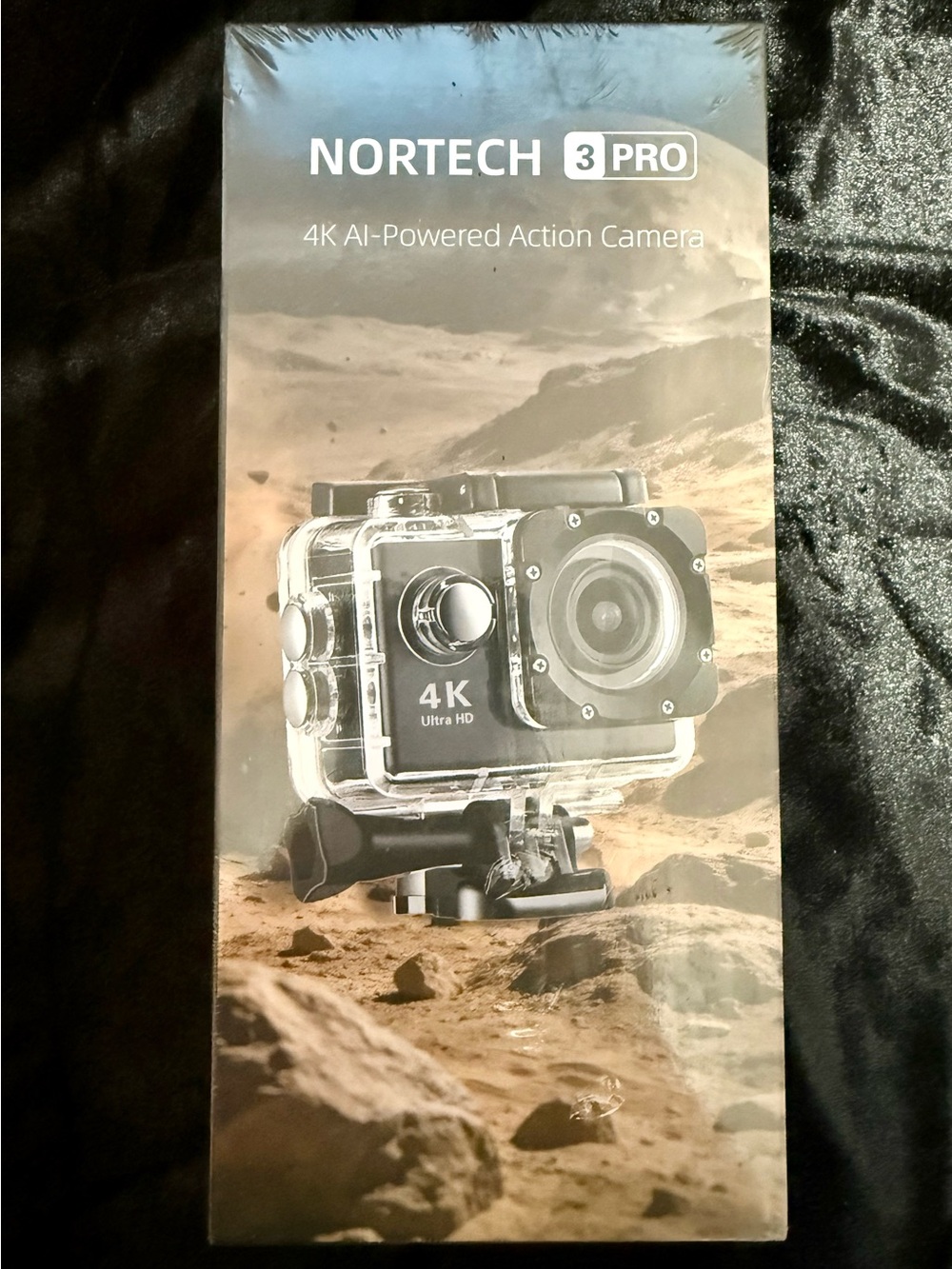 Nortech 3 Pro 4K AI Action Camera in Black with Clear Housing